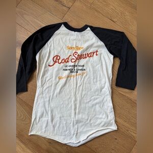 Vtg 1981 Rod Stewart sony tape le grande tour shirt medium